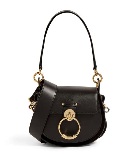 chloe small tess bag black